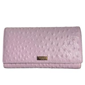 Kate Spade New York Ostrich Embossed Leather Lavender